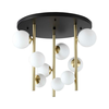 Ideal Lux - LED Lestenec na drogu PERLAGE 9xG9/3W/230V zlata