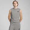 PUMA Essentials No. 1 Logo Sleeveless Tee Men, Clothing, Medium Gray Heather, 4XL