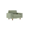 ATELIER DEL SOFA 1-Seat Sofa - fotelja Sparrow Loveseat Sea Green Walnut