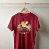 Camiseta Majica sa štampanim printom Cam 839, Muška, Višnja