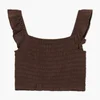 Cropp - Crop top - braon