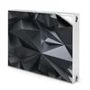 tulup.si Pokrov radiatorja Črni 3d vzorec 110x60 cm