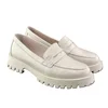 Mona Shoes Ženske mokasine, Kožne, Krem