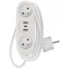 Emos Bel podaljšek 2 vtičnici + 2xUSB A + USB C 2m