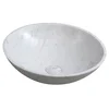 BLOK umivalnik iz kamna O 42 cm, bela carrara mat - Bela - 42x14 cm - Sapho - BLOK - 24 - Kamen - Krog - 420 - 140 - 420 - 14