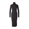 Tommy Jeans Pletena obleka Bodycon DW0DW23320 Črna Slim Fit