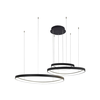 Azzardo AZ5027 - LED Lestenec na vrvici AMANDA LED/150W/230V črna