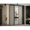 Garderobna omara Hartford 493 Črna, Kašmir, 235x180x60cm, Vrata omare: Drsna