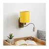 Brilagi-LED Fleksibilna zidna lampa NUBILA 1xE27/25W/230V + LED/3W mesing/žuta