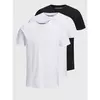 JACK & JONES Majica črna / bela