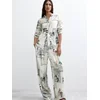 Desigual Hlače z naborki svetlo modra / kari / črna / off-bela