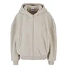 Womens Wet Sand Hooded Sherpa Zip Oversized