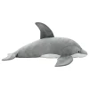 Vidaxl Plišasta igrača delfin siv