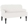 Vidaxl Chesterfield klop Bela 119,5 x 64,5 x 75 cm Umjetno usnje