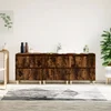 Komode 3 kom boja dimljenog hrasta 60x35x70cm konstruirano drvo