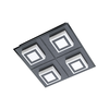 Eglo Masiano 1 zidna/plafonjera/4, led, 4x3,3w, 4x340lm, crna/aluminijum/čelik