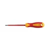 HOEGERT HT1S902 Ploščati izolirani izvijač, 2,5 x 75 mm, 1000V, S2, VDE