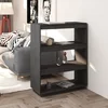 Vidaxl Knjižna omara za razdelitev prostora siva 80x35x103 cm borovina