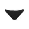 LASCANA Bikini hlačke Scallop, črna