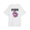 Puma GRAPHICS RELAXED FLOWER TEE, ženska majica, bijela 691908