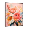 Canvas Slika na platnu Roze cveće, Sa ramom, 60 x 75 cm, Crni
