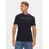 Tommy Jeans Majica Linear Logo DM0DM20744 Mornarsko modra Regular Fit