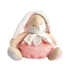 Doudou Roza zajček s prostorom za shranjevanje pižam 38 cm