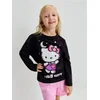 Sinsay - Pamučna majica sa printom Hello Kitty - crno