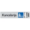 Samolepljiva pločica - kancelarija -165x44mm
