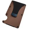 Kovinski etui za kartice - rjav KP25757
