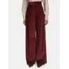 Weekend Max Mara Hlače iz tkanine Tania 2625136012 Bordo rdeča Regular Fit