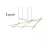 ARIA 9 LUSTER LED DIM 92W 3000K ZLATO