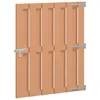Vrtna vrata 100 x 112 cm WPC i aluminij Smeđa