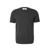 DAN FOX APPAREL Majica Matteo pegasto siva