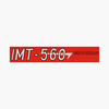CAR 888 ACCESSORIES Nalepnica Imt 560 velika crvena