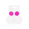 Minđuše pop-art u belo-roze kombinaciji | Avanti | Ecobeauty