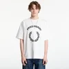 Majice FRED PERRY Tartan Applique T-shirt Snow White XL
