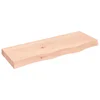 Kupaonska radna ploča 80x30x(2-6) cm netretirano masivno drvo