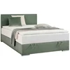 Carryhome POSTELJA Z VZMETNICO 140 cm  x 200 cm , tekstil zelena