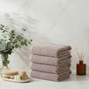 Central - Brown Brown Hand Towel Set (4 Pieces)