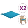 Vidaxl Blazine za vrtne stole 2 kosa modre 50x50x4 cm oxford tkanina