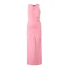 BOSS Večerna obleka Emberia 50540908 Roza Regular Fit