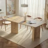Nordure Trpezarijski sto, 180x75x90cm, Krem