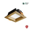 APLED - Ugradna LED SQUARE WOODLINE LED/3W/230V 3000K 9x9 cm masivni hrast