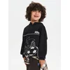 Sinsay - Sportski Active duks sa half-zip i printom Sonic the Hedgehog - crno
