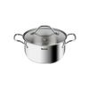 Tefal B8644474 Intuition 20cm stainless steel leg and lid set Dom
