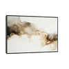 Canvas Slika na platnu Zlatni ritam, Sa ramom, 75 x 50 cm, Crni