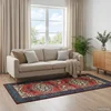vidaXL Preproga ORIZ Rdeča 80 x 200 cm 100% poliester