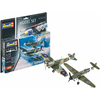 REVELL vojaško letalo Model Set Combat Set Bf109G-10  Spitfire Mk.V - 6050 63710
