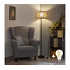 Brilagi - LED podna lampa CERIA 1xE27/40W/230V, prečnik 35 cm, bež/crna